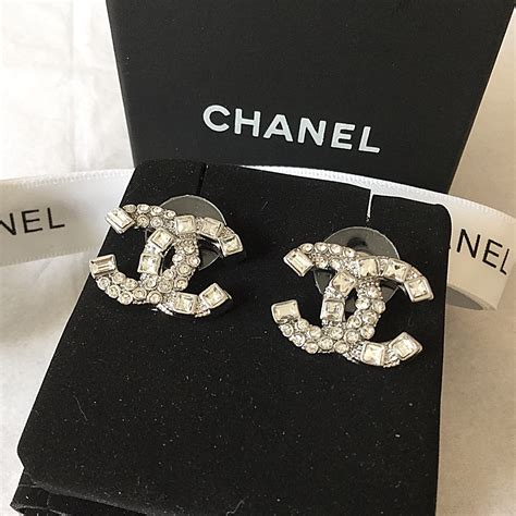 chanel swarovski earrings